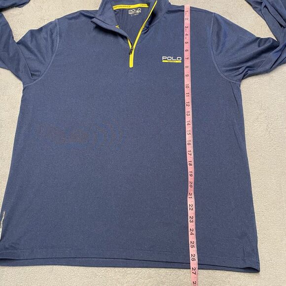 Polo Sport Ralph Lauren 1/4 Zip Blue Performance Pullover Thermovent Golf Preppy - Picture 7 of 8